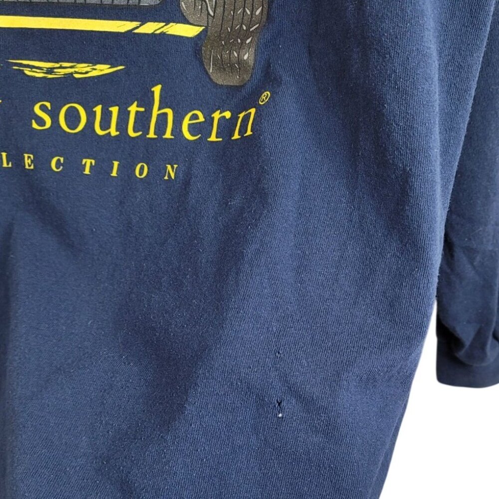 Simply Southern Women TShirt Blue Large Jesus Take Wheel Long Sleeve Jeep READ - Picture 10 of 10